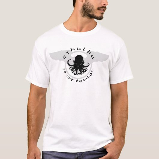 Cthulhu is mijn Copilot Basic T-shirt (Voorkant)
