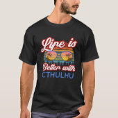 Cthulhu Lazy Halloween Kostuum Gemakkelijk Cthulhu T-shirt (Voorkant)