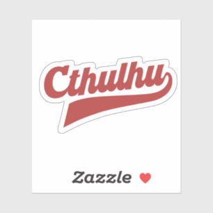 Cthulhu League Script -  Eldritch Lettering Sticker