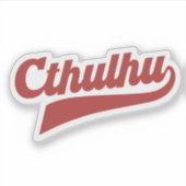 Cthulhu League Script - Eldritch Lettering Sticker (Voorkant)
