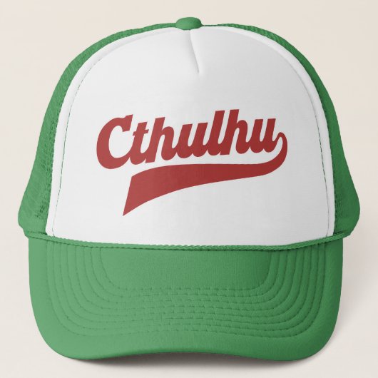 Cthulhu League Script - Eldritch Lettering Trucker Pet (Voorkant)