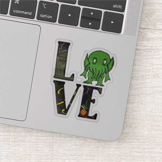 Cthulhu LOVE Sticker (Detail)