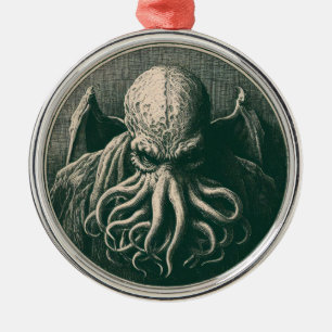 Cthulhu Lovecraft Horror Metalen Ornament