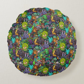 Cthulhu Lovecraft Mythos Chibi Bestiary Rond Kussen