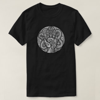 CTHULHU NECRONOMICON HAND VAN WATER SYMBOOL T-SHIRT