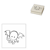 Cthulhu octopus 	rubberstempel (Gestempeld)