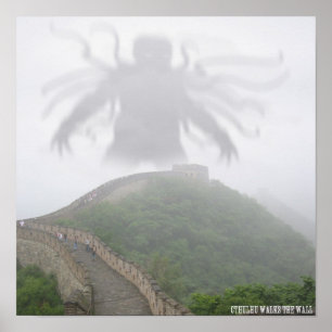 Cthulhu op het Poster van de muur