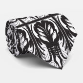 Cthulhu patroon stropdas (zwart-wit) (Opgerold)