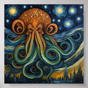 Cthulhu Post-Impressionisme Poster