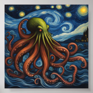 Cthulhu Post-Impressionisme Poster