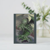 Cthulhu Rising H.P Lovecraft is de inspiratiebron Briefkaart (Staand voorkant)