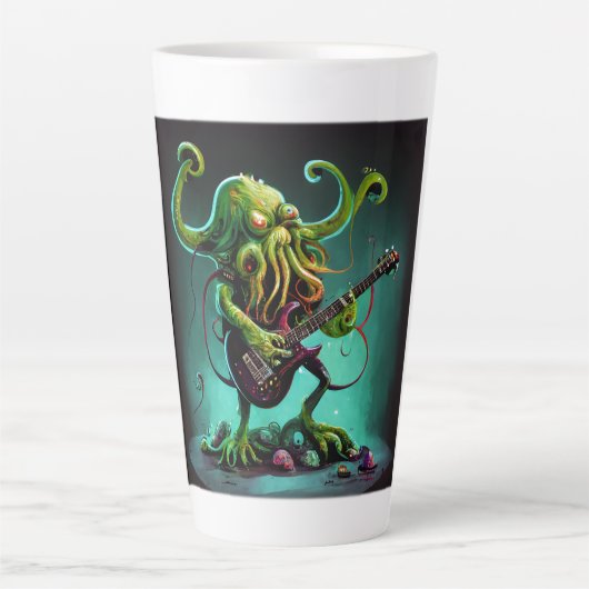 Cthulhu Rock 'n Roulez Latte Mug (Devant)