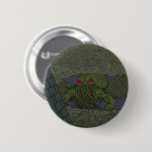 Cthulhu Ronde Button 5,7 Cm (Voorkant /achterkant)