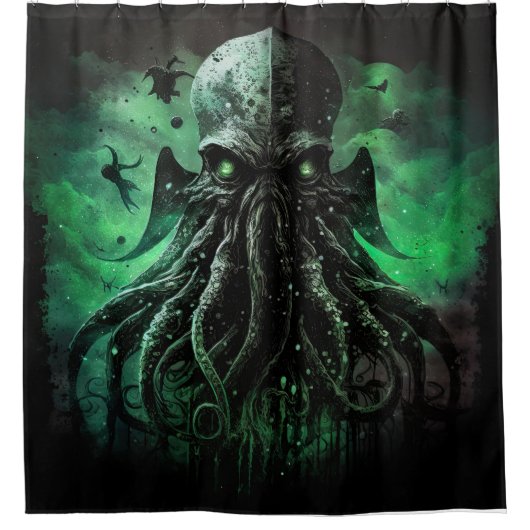 Cthulhu Shower Curtain Douchegordijn (Voorkant)
