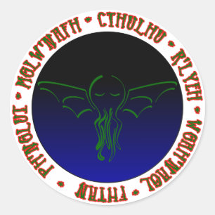 Cthulhu Slaapplaatsen - Ronde Sticker