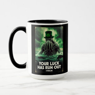 Cthulhu St. Patrick's Dag Je Geluk Is Voorbij Mok