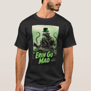 Cthulhu St. Patrick's Day Erin Gaat Gek Groen Horr T-shirt