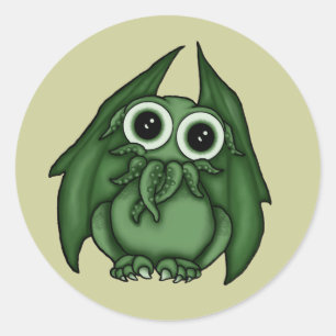 Cthulhu-Stickers Ronde Sticker