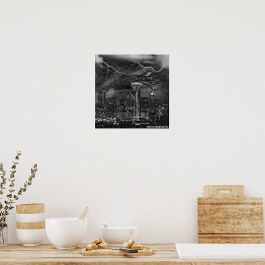 Cthulhu Storms Poster Seattle (Cuisine)