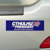 Cthulhu voor de Bumpersticker van Presidenten (Op auto)