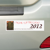 CTHULHU VOOR PRESIDENT 2012 BUMPERSTICKER (Op auto)