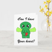 Cthulhu wil uw hart kaart (Gele Bloem)