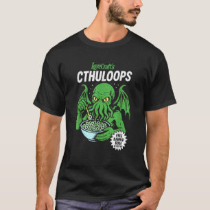 Cthulloops Cereal Parodie Grappige Kosmische Horro T-shirt