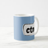 ctn Spraakballon - Kan nu niet praten Koffiemok (Voorkant rechts)