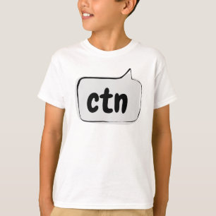 ctn Spraakballon - Kan nu niet praten T-shirt