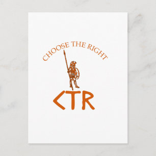 CTR KIES DE JUISTE LDS BYU BRIEFKAART