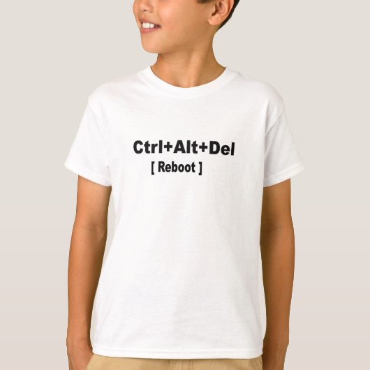 ctrl+alt+del, Science back to School Reboot Shirt (Voorkant)