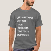CTRL+ALT+DEL T-shirt (Devant)