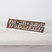 Ctrl Alt Delete - IT-afdeling Bureau Naambordje (Voorkant)