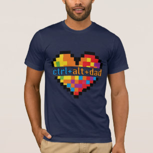 ctrl + alt + papa T-Shirt Geek Papa