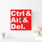 CTRL et alt et horloge murale de Del (Maison)