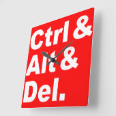 CTRL et alt et horloge murale de Del (Angle)