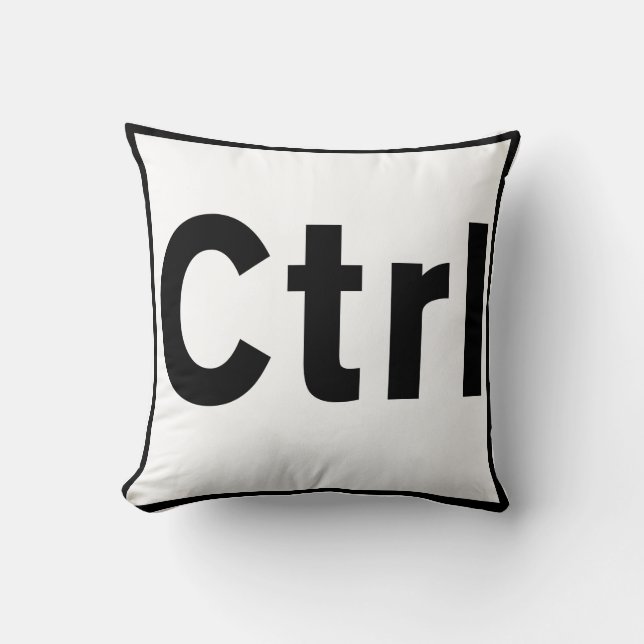 CTRL Worp Kussen Control Toets Ontwerp (Voorkant)