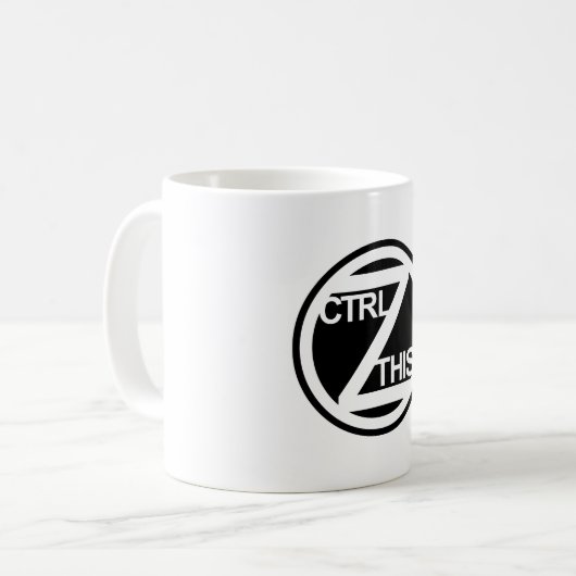 CTRL Z CETTE tasse (Devant gauche)