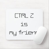 CTRL Z Mousepad Muismat (Met muis)
