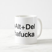 CtrlAltDel vijandige geek mok (Voorkant rechts)