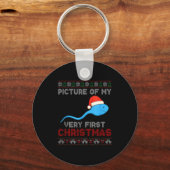 Cture Of My Very First Christmas Joke Funny Xmas  Sleutelhanger (Voorkant)