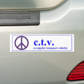 CTV craigslist transportvoertuig Bumpersticker (Op auto)
