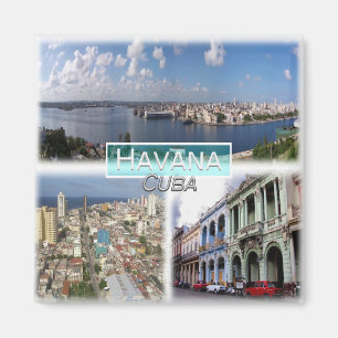 CU0014 Amerika, Cuba, Havana, Koelkast Magneet