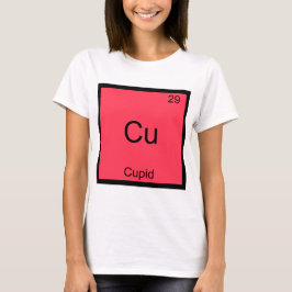 Cu - Cupid Funny Chemistry Element Symbol T-Shirt