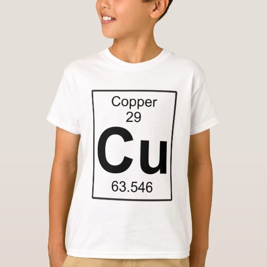 Cu - Koper T-shirt (Voorkant)