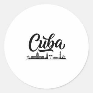 Cu Skyline Reis Vakantie Outfits  Ronde Sticker