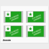 Ĉu vi parolas Esperante? Rechthoekige Sticker (Vel)
