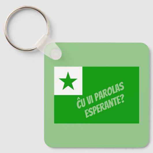 Ĉu vi parolas Esperante? Sleutelhanger (Voorkant)
