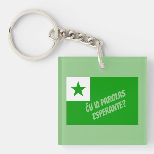 Ĉu vi parolas Esperante? Sleutelhanger (voorkant)