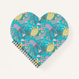 Cuaderno corazón colección Under the Sea Notitieboek